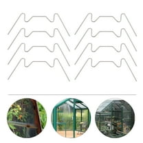 HAKIDZEL Greenhouse W Glass Clamps Stainless Steel Silver 25Pcs 3.0x1.3in