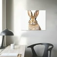 thumbnail image 3 of Nawypu Nursery Wall Art Bunny Rabbit Canvas Print Wall Decor Woodland Animal Posters Kids Room Bedroom Decoration Bunny Rabbit Pictures Framed Wall Art, 3 of 4
