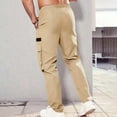 thumbnail image 5 of MKHSQHDG Male Pants Mens Regular Fit Dress Pants 28"/30"/32" Lightweight Comfy Trousers with Pockets for Work,,Business,Casual L, 5 of 5