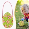 thumbnail image 2 of CoreLiving Pastel Easter Baskets, Reusable Felt Gift Bags with Daisy Details and Durable Handles, Small Bulk Treat Bags for Spring, Perfect Easter Basket Stuffers for Gifts, 2 of 9