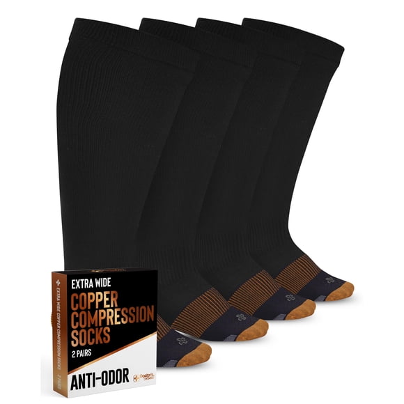 Calcetines de compresión Doctor's Select Copper Plus, talla 20-30 mmHg
