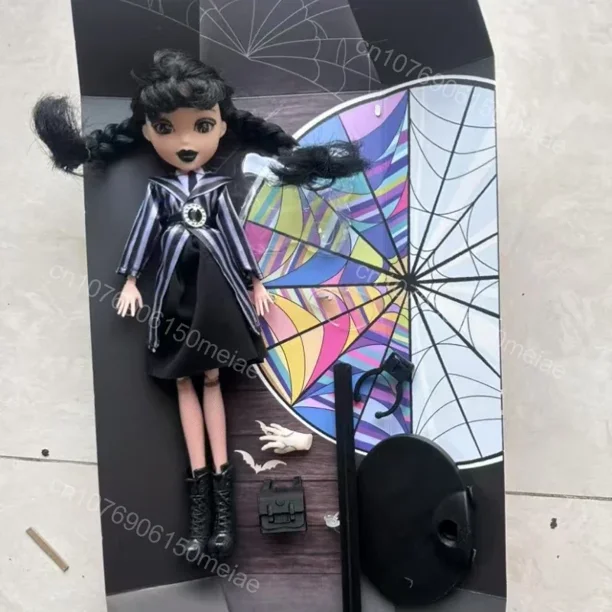 Figuras de acción de los Miércoles Addams, dibujos animados, nuevos juguetes para niños, muñeca de la familia Addams, decoración de habitación de muñecas Miércoles con soporte para muñecas