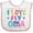 White and Pink, variant on Inktastic I Love My Oma Granddaughter Girls Baby Bib