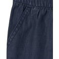 thumbnail image 3 of Pantalones cortos The Children's Place para niñas, sarga vaquera, azul, 6-7 años, 3 of 4