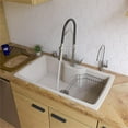 thumbnail image 1 of Pemberly Row Biscuit 35" Drop-In Single Bowl Granite Composite Kitchen Sink, 1 of 9