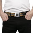 thumbnail image 3 of Buckle-Down Belt, Seatbelt Buckle Belt, Tiger Eyes, 34 to 52 Inches, 3 of 8