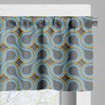 thumbnail image 5 of Ambesonne Modern Valance & Curtain, Twisted Tangled Lines, 55"x45", Grey Marigold Pale Blue, 5 of 6