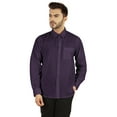 thumbnail image 1 of Bestman Long Sleeve Cotton Flex Shirt For Mens Button Downt W/ Patch Pocket Office Wear, 1 of 7