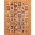 thumbnail image 1 of Ahgly Company Indoor Rectangle Abstract Orange Abstract Area Rugs, 8' x 12', 1 of 6