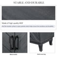 thumbnail image 4 of Vintage Style Buffet Cabinet, Storage Cabinets with 4 Doors, Thickened Sideboard Storage Cabinet for Entryway, Living Room, Antique Dark Grey, 4 of 7