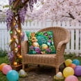thumbnail image 6 of Uutvery Easter Bunny Print Pillowcase, Machine Washable Polyester Pillow Cover, Fade Resistant Indoor Outdoor Decor, Holiday Home Decor For Sofa Bed Chair, 6 of 7