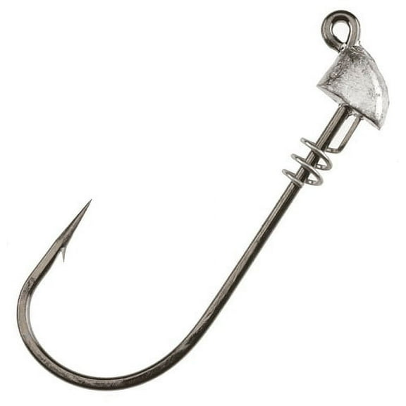 Norton Lazer Lock Shad Head, Black Nickel, 1/16 oz, 4 Piece