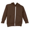 thumbnail image 3 of Tdoqot Girls Sweatshirt Jackets- Zip Up Loose Fit Fall Winter Casual Hoodies with Pockets Coffee Size 7-8, 3 of 4