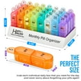 thumbnail image 6 of MEDca Monthly Pill Organizer, 30-Day AM PM Pill Box, Morning and Night Use, 6 of 9