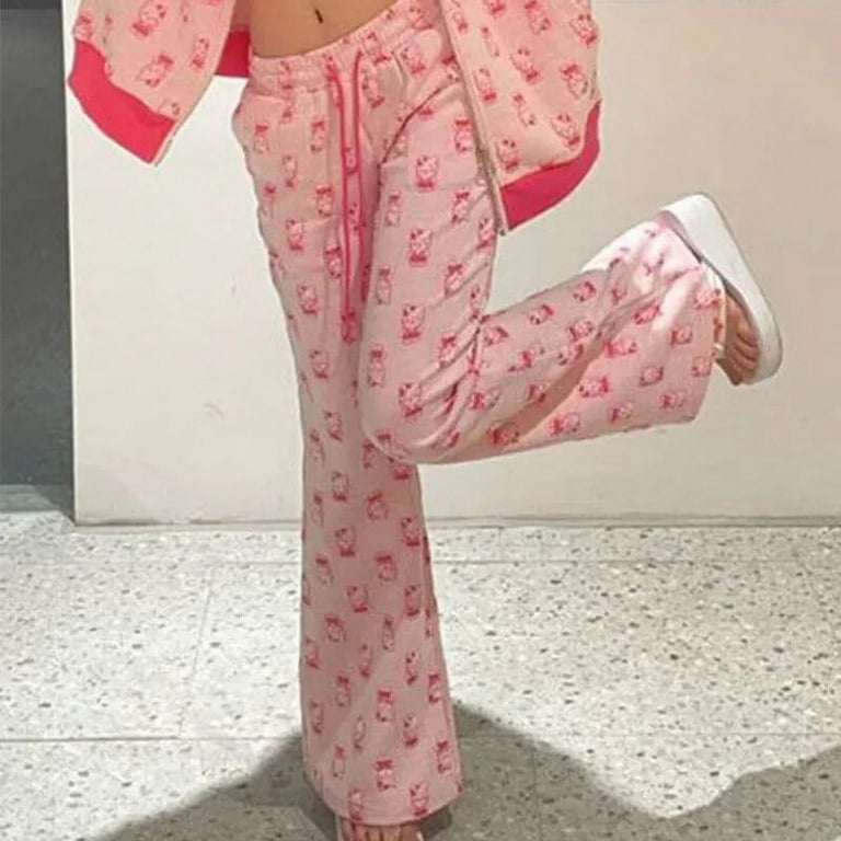 Sanrio Hello Kitty Women Hoodie Sweater Set Sweatpants Two Piece
