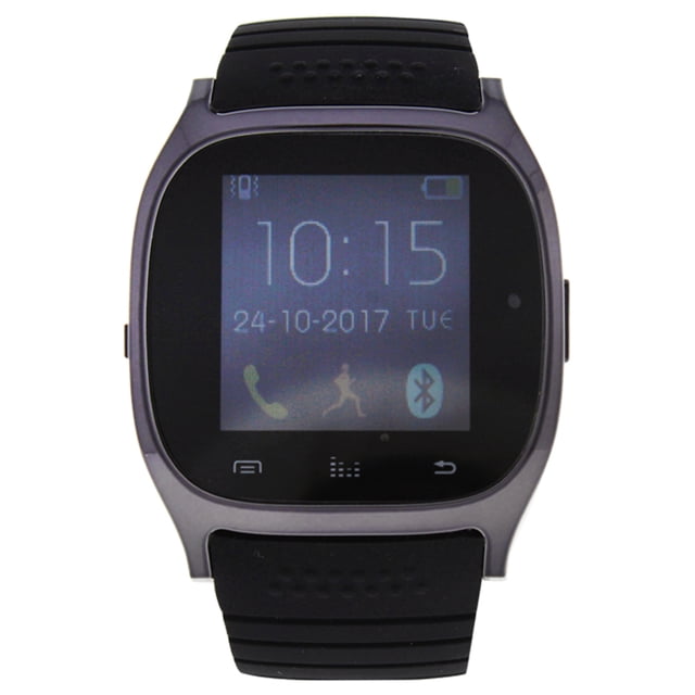 Reloj inteligente con correa de silicona EK-C1 Montre Connectee, color negro, de Eclock, unisex, 1 unidad