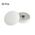 thumbnail image 3 of Unique Bargains 20pcs 28L Fabric Cloth Covered Button 18mm Round Metal Shank Sewing Buttons for Suits Dress Blouses, White, 3 of 5