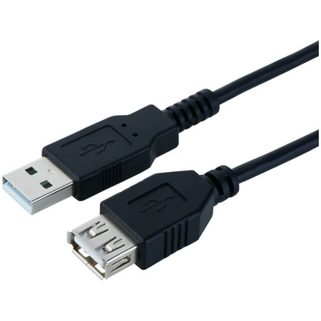 Onn Usb Extension Cable, Black, 6' Long (Best Usb 3.0 Cable)