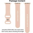 thumbnail image 4 of Tianle Compatible with Apple Watch Series 9 Band 45mm 41mm,2 Pack Soft Silicone Replacement S9 Strap Wristband for iWatch Series 8 7 6 5 4 3 2 1 SE bands Women Men, 4 of 7