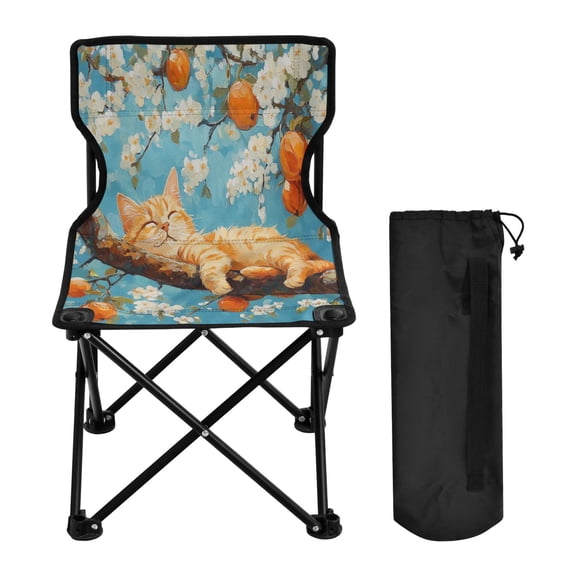 BZSMCE Camping Chairs Modern Sweet Dreams in Citrus Pattern Folding chair