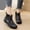 Black, variant on Women's Ankle Rain Boots Waterproof Non-Slip Round Toe Slip on Short Wellies Comfortable Chelsea Rain Boots for Outdoor Beige 7(39)