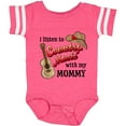 thumbnail image 3 of Inktastic I Listen to Country Music with My Mommy with Guitar and Hat Boys or Girls Baby Bodysuit, 3 of 5
