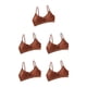 thumbnail image 3 of Minnieouse Sujetador de correa fina copa de tres esquinas sin costuras ahueca hacia fuera sujetadores suaves transpirable sin costura Bralette Type2 NO2, 3 of 6