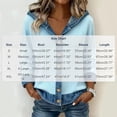 thumbnail image 3 of HBYJLZYG Women's Cardigan with Denim Patchwork Trim, Button Down Hooded Long Sleeve Relaxed Fit Ribbed Knit Casual Fall Outerwear Tops for Women Everyday Wear, 3 of 7