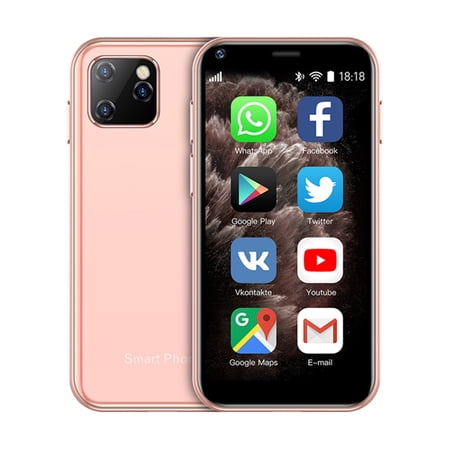 SOYES XS11 Super Mini Smartphone Android 2GB RAM 16GB ROM 2.5'' Quad Core Google Play Store 3G Cute Small Celular Mobile Phone