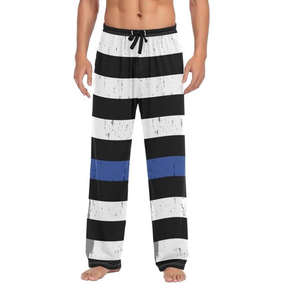 American Flag Ghost Pajama Pants, Men's Lounge Pants Light with Drawstring and Pockets, Christmas New Year Birthday Father's Day Gifts