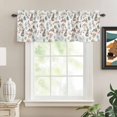 thumbnail image 2 of Bunny Floral Easter Rod Pocket Curtain Valance, Elegant Pastoral Spring Floral Farmhouse Window Valance for Living Room, Bedroom, Kitchen 42"W x 18"L, 2 of 9