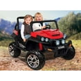 thumbnail image 5 of KIDS VIP 2 Seater Complete Edition 4X4 Big 2x12V UTV Style Kids and Toddlers Electric Ride On with Eva Rubber Wheels, Leather Seat, Music, Lights,RC, 5 of 7