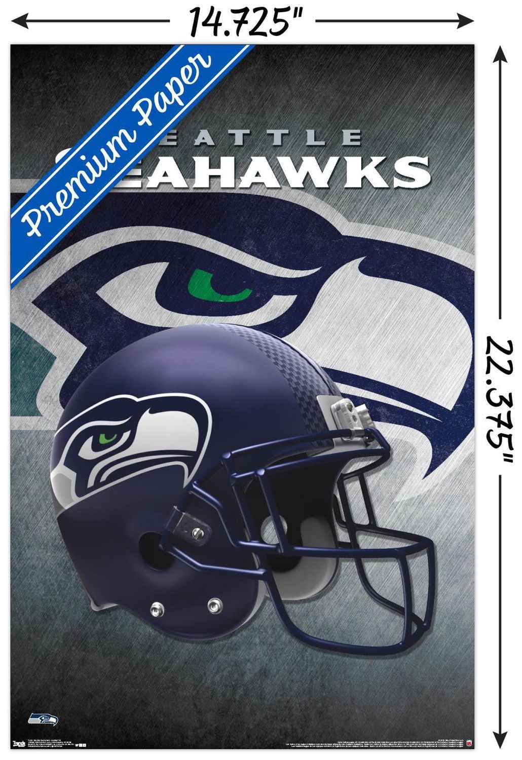 NFL Seattle Seahawks - Helmet 16 Wall Poster