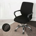 thumbnail image 7 of BinKFF Swivel Armrest Curved Back Cover, Office Chair Covers Set Computer Protective Stretchable Chair Seat Covers Desk Armrest Slipcovers Pads Office Cushion Backrest for Rotating, 7 of 7