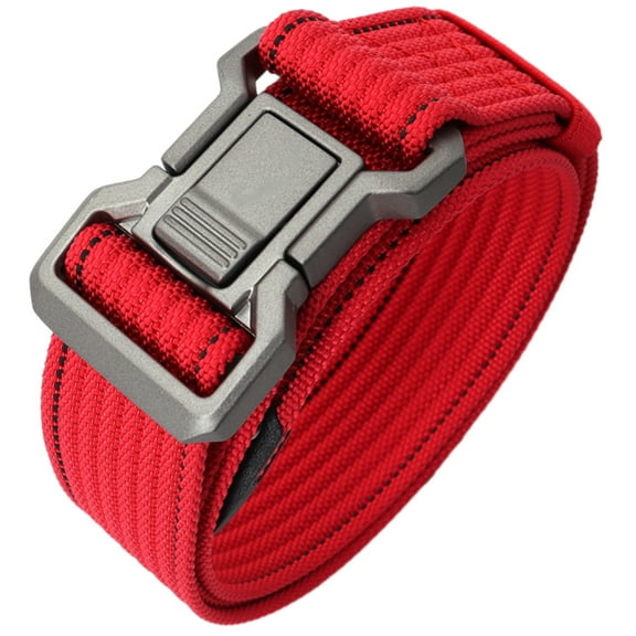 Combat Men's Belt Metal Buckle Breathable Nylon Webbing Belt for Camping Hiking Survivals Gear Waist Accessories