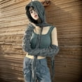 thumbnail image 4 of Yokua Ripped Hood Scarf and Sleeve for Women Neckerchief Oversleeve for Women, 4 of 21