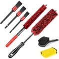 thumbnail image 1 of Fitosy Car Wheel Rim Tire Brush Set, Detailing Wash Kit, Long Soft Detail Brushes Accessories Tool for Automotive Cleaning Wheels, Interior,Exterior,Dirty Tires, 1 of 7