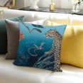 thumbnail image 3 of Classic Animal Embroidered Throw Pillow Cover Forest Leopard Monkey Birds Pattern Decorative, 3 of 5