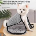 thumbnail image 3 of Thickened Hand Insert Pet Dog Towel, Absorbent Towel Dog Cat Pet Dog Bath Supplies, Bath Towel Quick Dry Pet Cleaning Supplies (with Yellow Towel) (Gr, 3 of 5