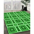 thumbnail image 2 of Ahgly Company Indoor Rectangle Patterned Neon Green Area Rugs, 4' x 6', 2 of 6
