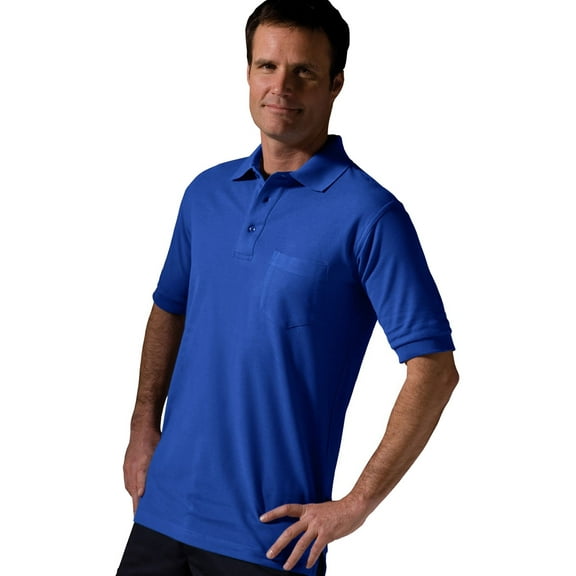 Edwards Big And Tall Short Sleeve Pique Polo Pocket Shirt, Style 1505