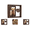 Rotating Pet Memorial Photo Frame A#4, variant on Pet Memorial Gift for Dogs, Natural 360 Rotating Wooden Picture Frame 4x6 Photo, Pet Hair Keepsake Fur Jar Rainbow Bridge , No Longer By My Side But Forever in My Heart, Animal Loss Gift(B-Style)