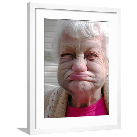 Miss Lillie Puts on Her Best Face, North FL Framed Print Wall Art By Pat (Best North Face Shoes)