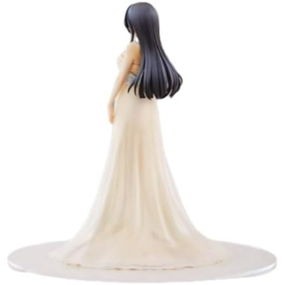 Sakurajima Mai Figure(Robe de Mariage ver.) Anime Fille Action Figure PVC Statue Jeu Personnage Décor Collection 9.45inch/24cm Action Figures Bureau Décoration