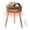 Brown, variant on Space Heater, Ceramic Side Table Heater with Remote, Electric Heater for Indoor Use with ECO Mode, Oscillation, 12-Hour Timer, LED Ambience Light, Overheat & Tip-Over Protection