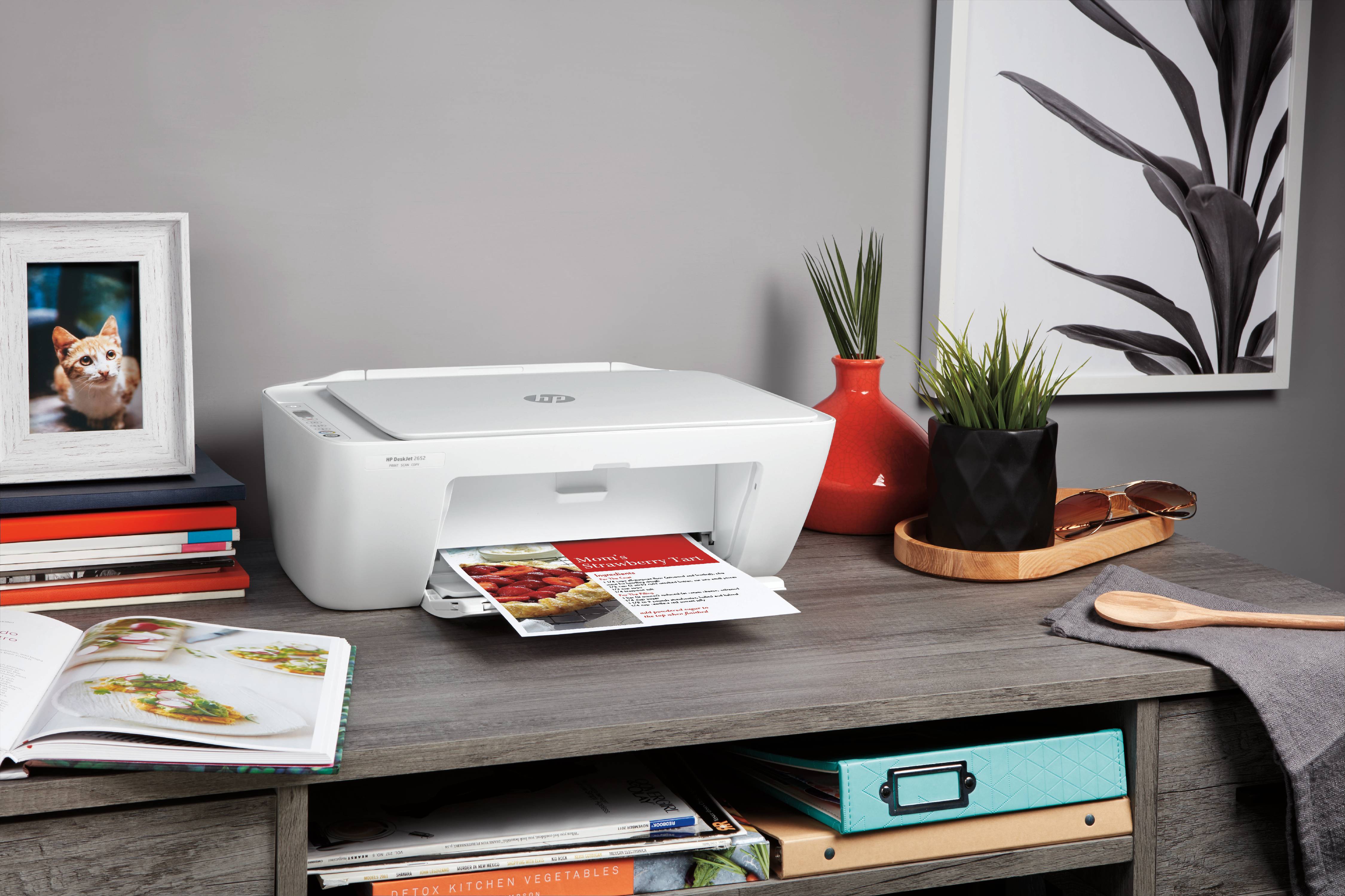HP DeskJet 2652 All-in-One Wireless Color Inkjet Printer - Instant Ink Ready, White - image 4 of 20