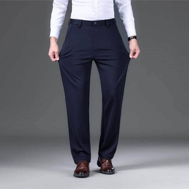 Pantalon Léger Extensible Décontracté Quotidien pour Hommes avec Coupe Moderne et Confort Respirant