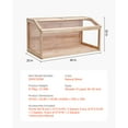 thumbnail image 2 of KFFKFF Wood-Constructed Hamster Enclosure, 270° Visual Access Hamster Dwelling, Dimensions 40 x 20 x 20in, Compact Hamster Habitats with Unlatching Top, Breathable Cage for Petite Creatures, 2 of 9