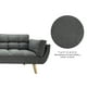 thumbnail image 5 of Sofá Cama 3 Plazas Buher Relan con Diseño Capitoné Gris, 5 of 10