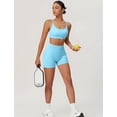 thumbnail image 6 of IDOPIP Women 2 Piece Seamless Backless Yoga Sets High Waist Shorts and Sports Bra Gym Athletic Clothing Outfits, 6 of 7